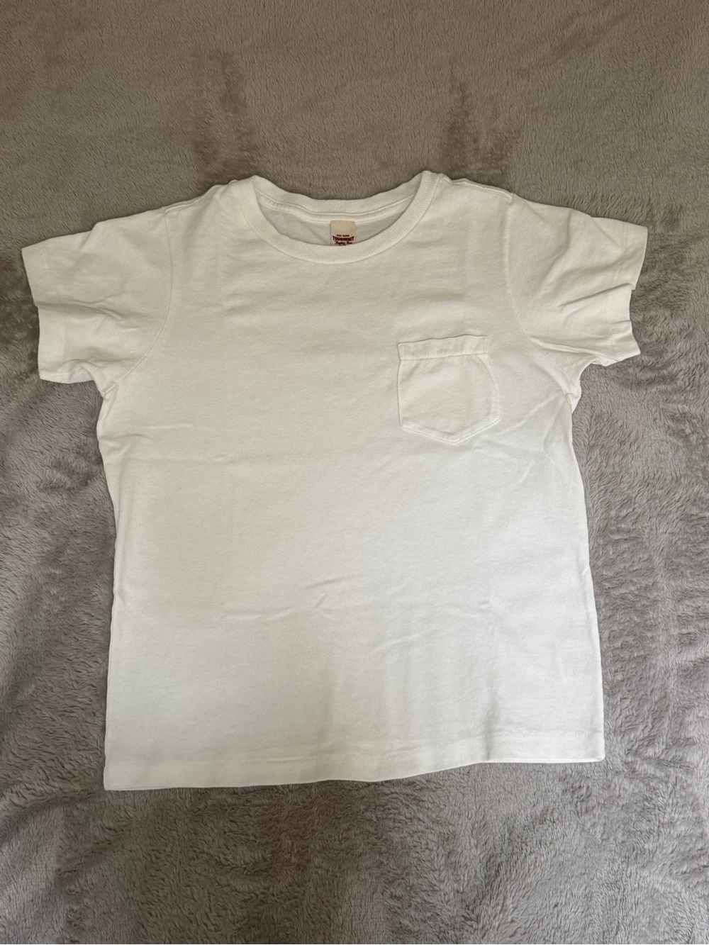 Buck Mason White Toughknit Pocket Tee